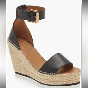See by Chloé Glyn' Espadrille Wedge Sandal